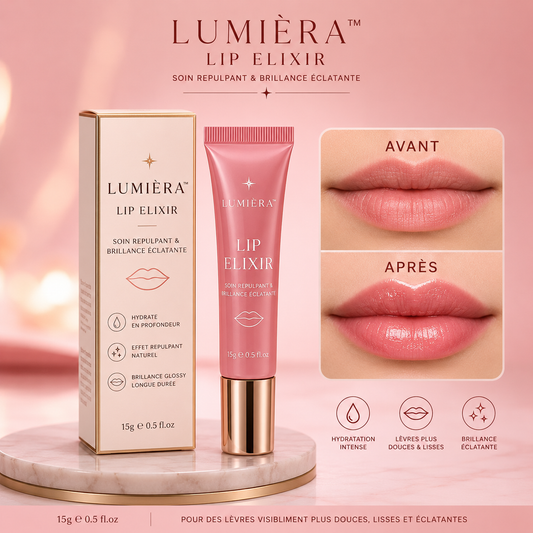 Lumièra™ Lip Elixir | Soin Repulpant & Brillance Éclatante