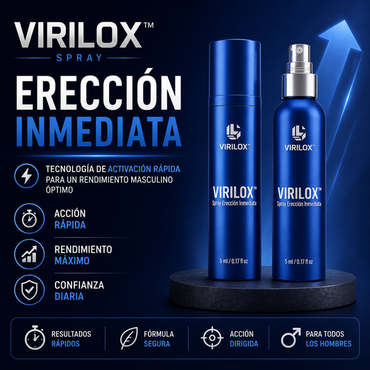 Virilox™ Spray Érection Immédiate | Technologie d'Activation Rapide pour une Performance Masculine Jusqu'à 1 Heure