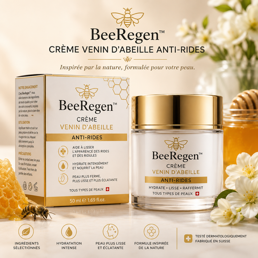 BeeRegen™ Crème au Venin d’Abeille | Soin Anti-Âge Premium