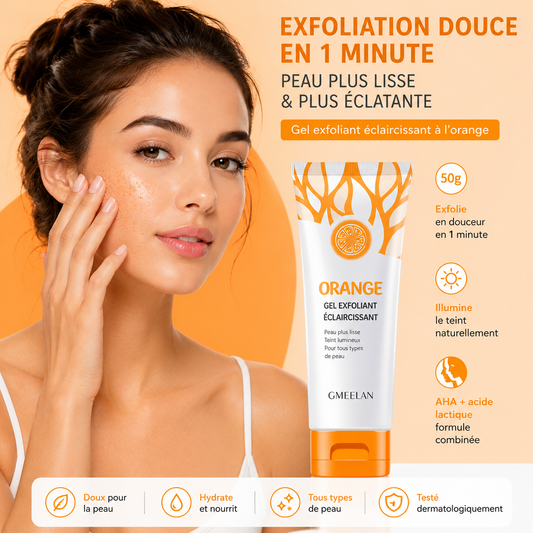 Orange™ Gel Réparateur des Zones Sombres | Une peau visiblement plus lumineuse et lisse en quelques jours, sans produits chimiques agressifs.