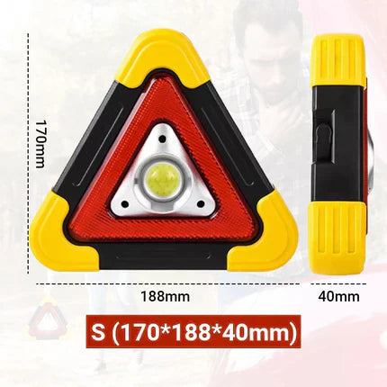 🚗Grande promotion - 49% de réduction🆘3-EN-1 Lampe de Signalisation d'Urgence Solaire Triangulaire pour le Bord de Route✨