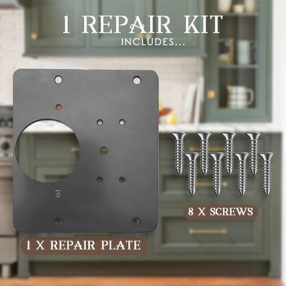📢📢Achetez 2, obtenez-en 1 gratuit ! ⏰🔧 Kit de Réparation de Charnières – Acier Inoxydable, Universel & Design Élégant pour Meubles et Armoires ⚡