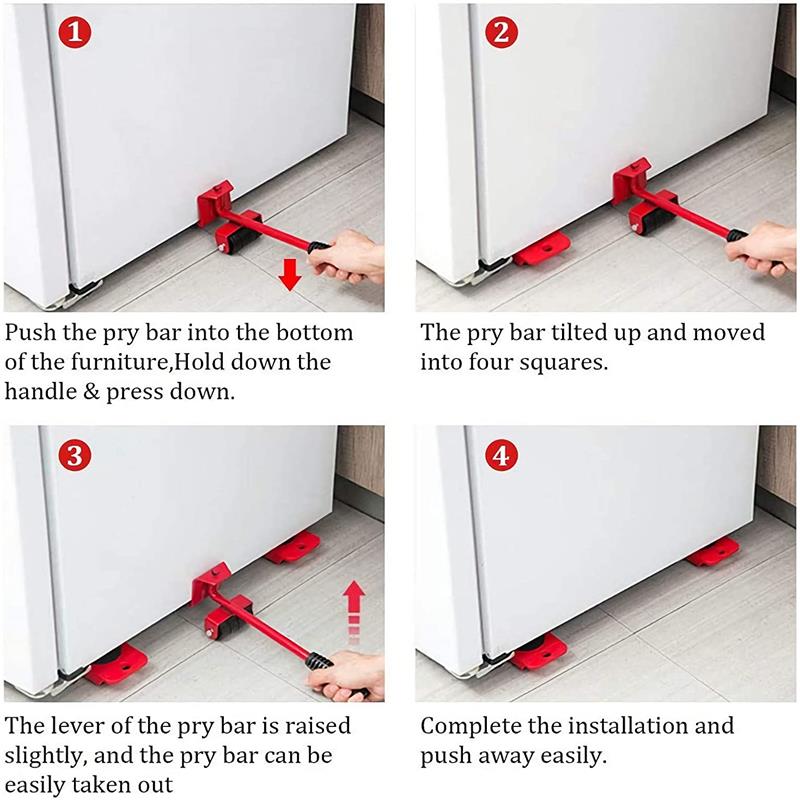 Ensemble d’Outils de Levage et de Déplacement de Meubles