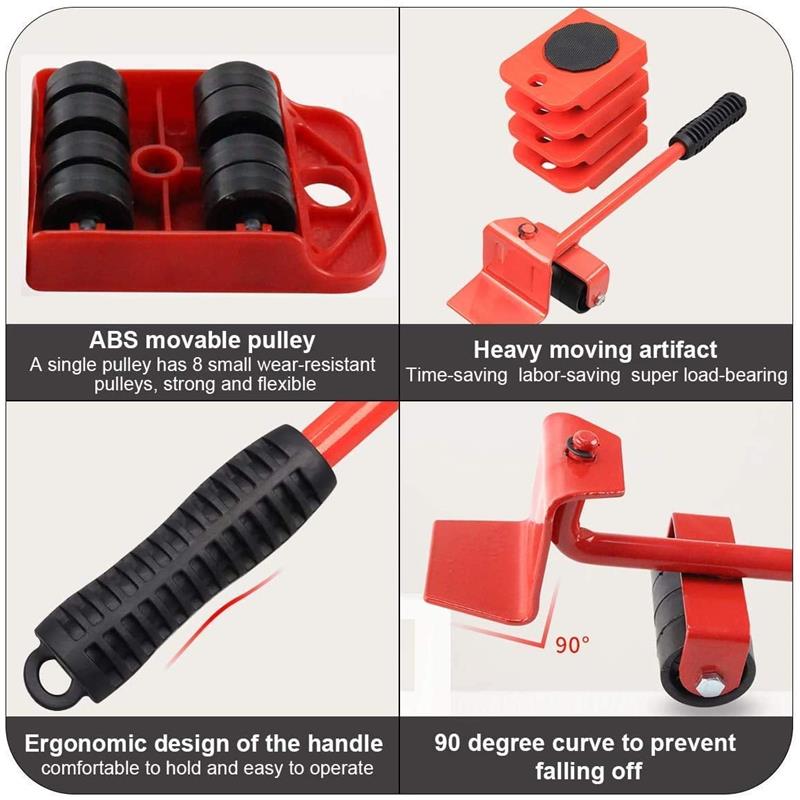 Ensemble d’Outils de Levage et de Déplacement de Meubles