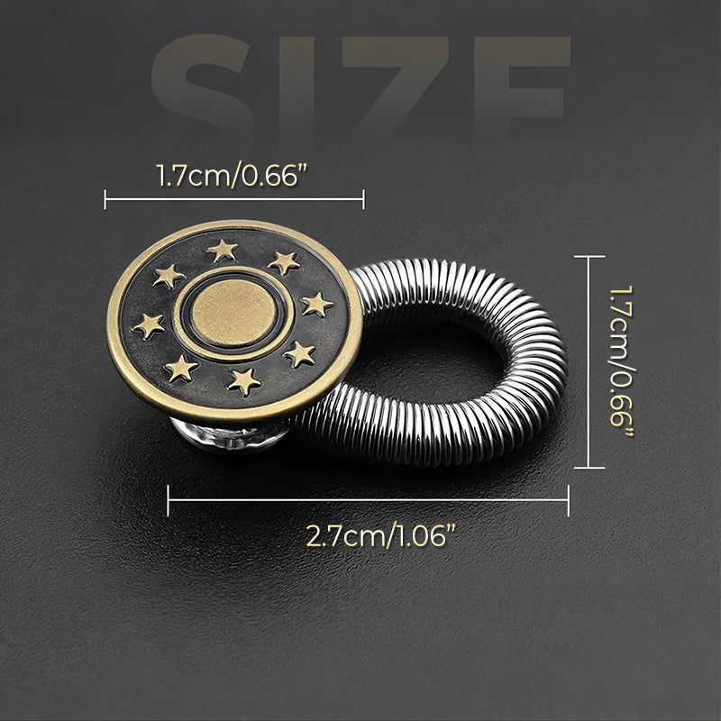 🔝 Bouton d'extension de taille à ressort métallique pour jeans 🔩👖