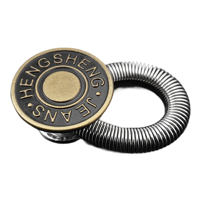 🔝 Bouton d'extension de taille à ressort métallique pour jeans 🔩👖