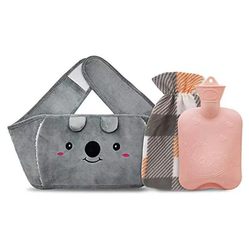 🎅 Vente de Noël - 50% de réduction 🔥 Ceinture en peluche avec bouillotte 🎁