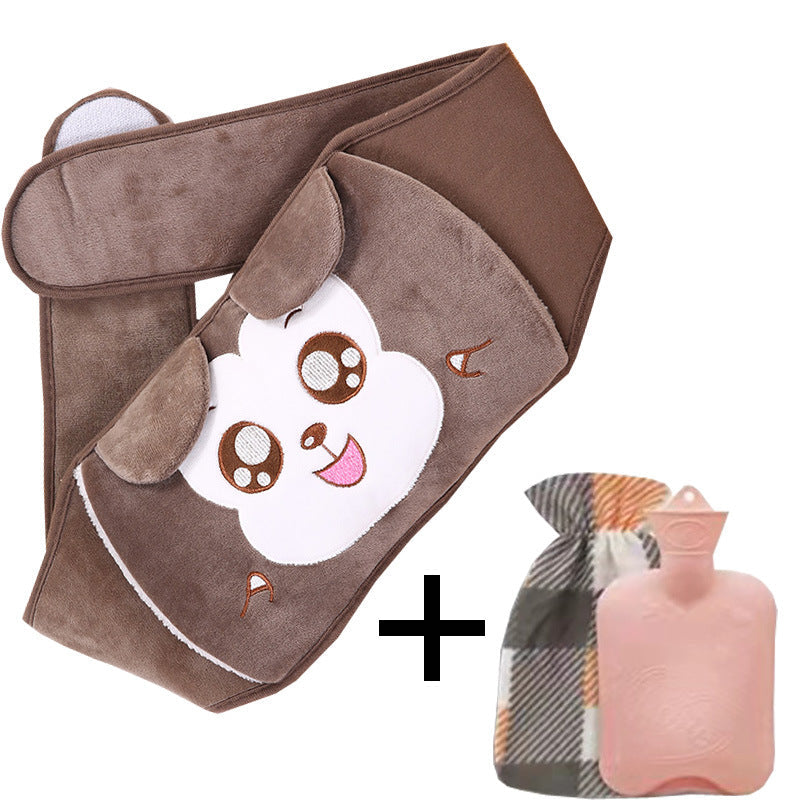 🎅 Vente de Noël - 50% de réduction 🔥 Ceinture en peluche avec bouillotte 🎁