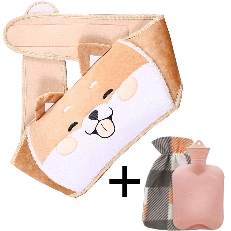 🎅 Vente de Noël - 50% de réduction 🔥 Ceinture en peluche avec bouillotte 🎁