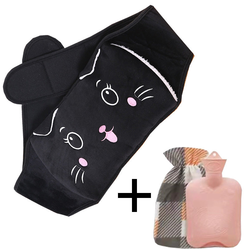 🎅 Vente de Noël - 50% de réduction 🔥 Ceinture en peluche avec bouillotte 🎁