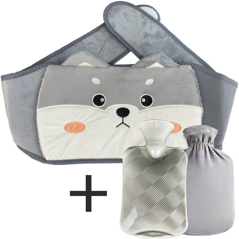 🎅 Vente de Noël - 50% de réduction 🔥 Ceinture en peluche avec bouillotte 🎁