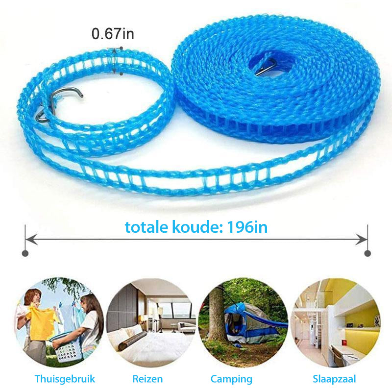 ✨ Corde à linge coupe-vent et antidérapante