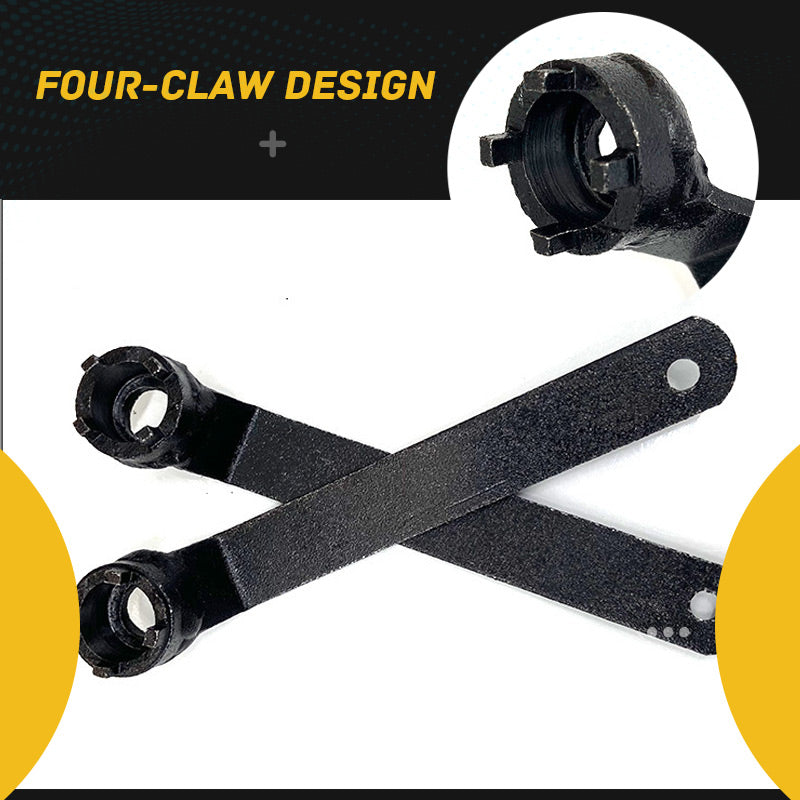 🔥 1 Acheté, 1 Offert ! ✨ Clé Réglage 4 Griffes pour Meuleuse d'Angle - Acier Outil Antidérapant, Changement de Lame Rapide 🔧⚙️