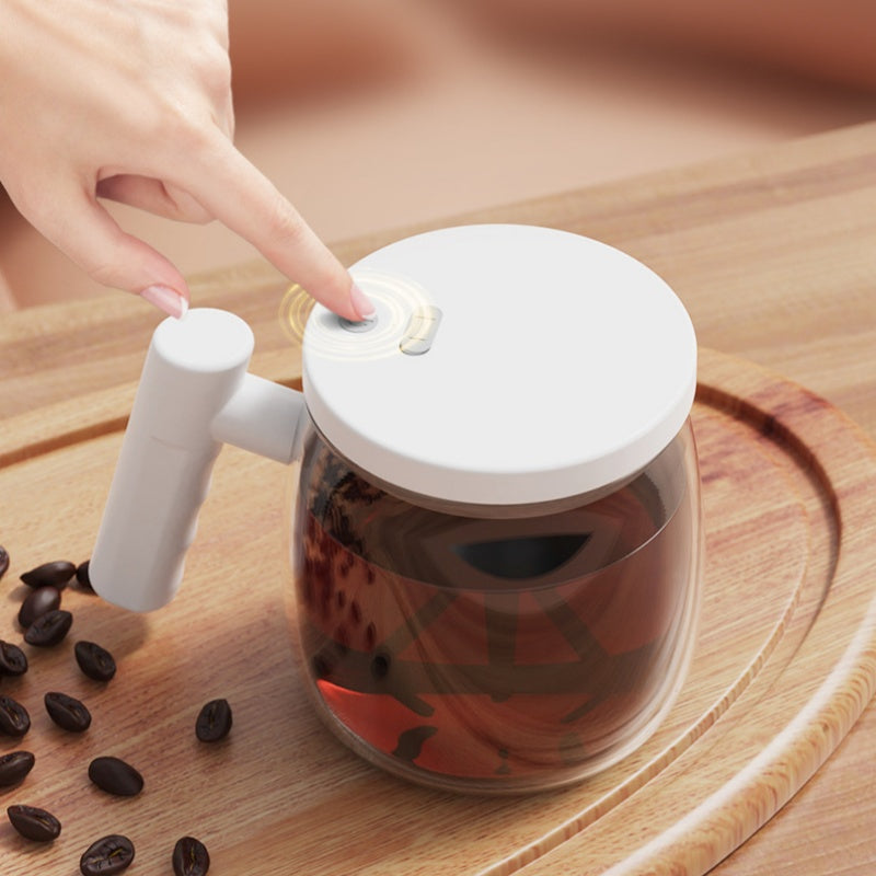📢📢60 % de réduction !!!✨Mug à café électrique portable avec agitateur et poignée