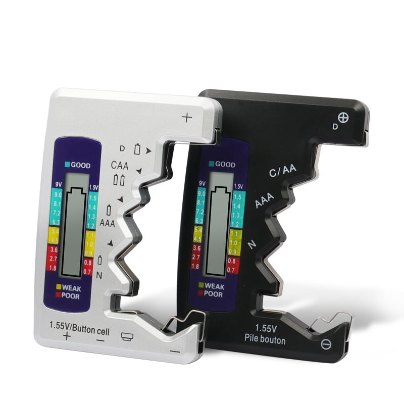 📢📢50% de réduction ! ✨ Testeur de Batteries Universel – Vérifie Piles AA, AAA, 9V, Bouton & Plus en 3 Secondes ! Compact, Précis, Sans Pile ! 🔋⏱️